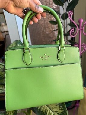 Kate Spade Madison Lime Green Saffiano Leather Satchel
